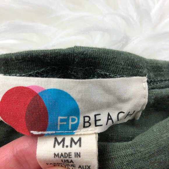 Free People | Green Long Sleeve Open Back Dress M - Picture 4 of 7